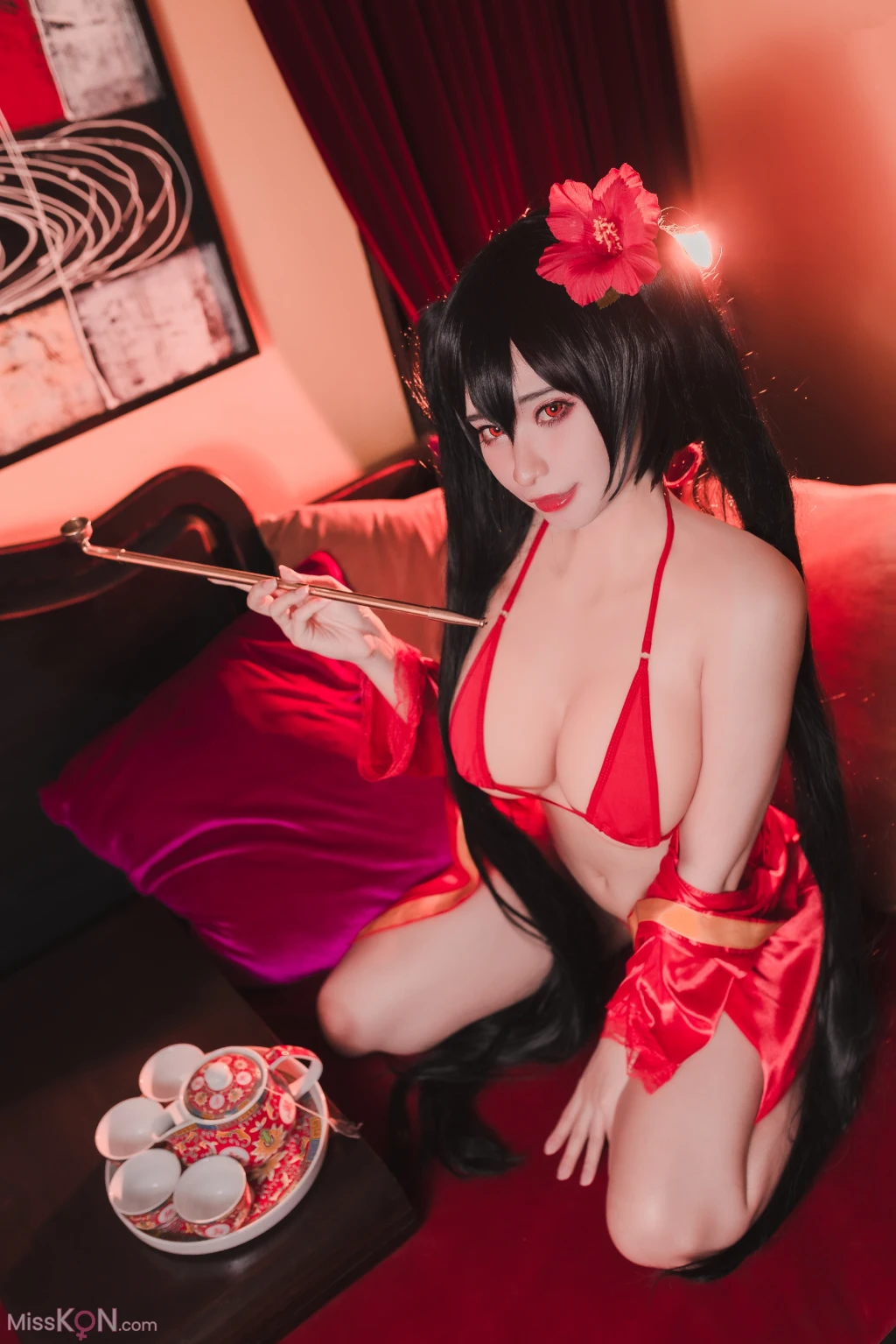 Coser@MeenFox_ Taihou Azur Lane (Micro Bikini Suit) 18+