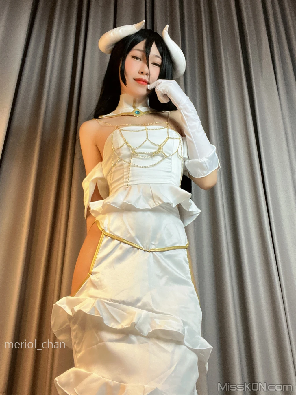 Coser@Meriol Chan_ Albedo Cosplay Overlord