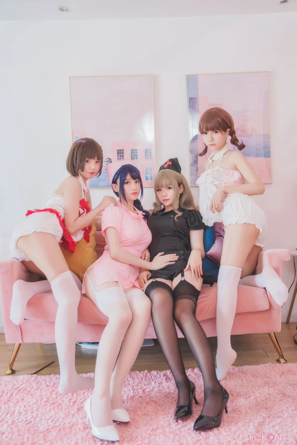 Coser@Yoko宅夏 & 小野妹子W & 白金Saki_ 四人彼女