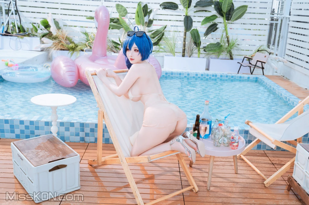 Coser@rioko凉凉子_ 圣路易斯 香槟色比基尼