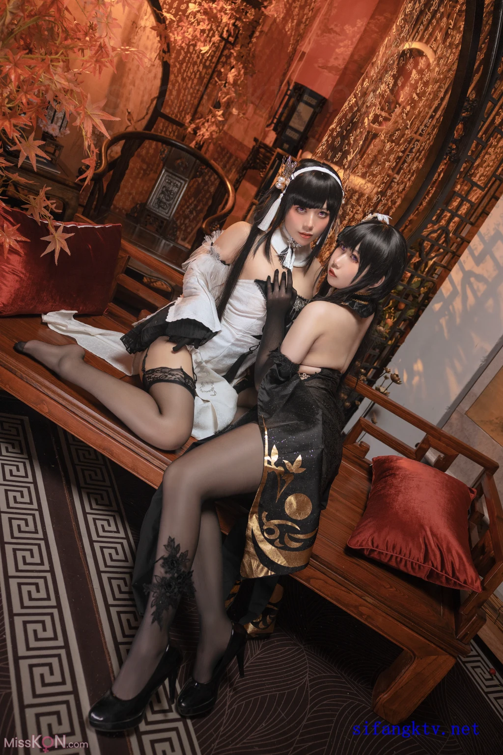 Coser@九言_ 喜茶苍苍子 碧蓝航线 镇海白黒双人