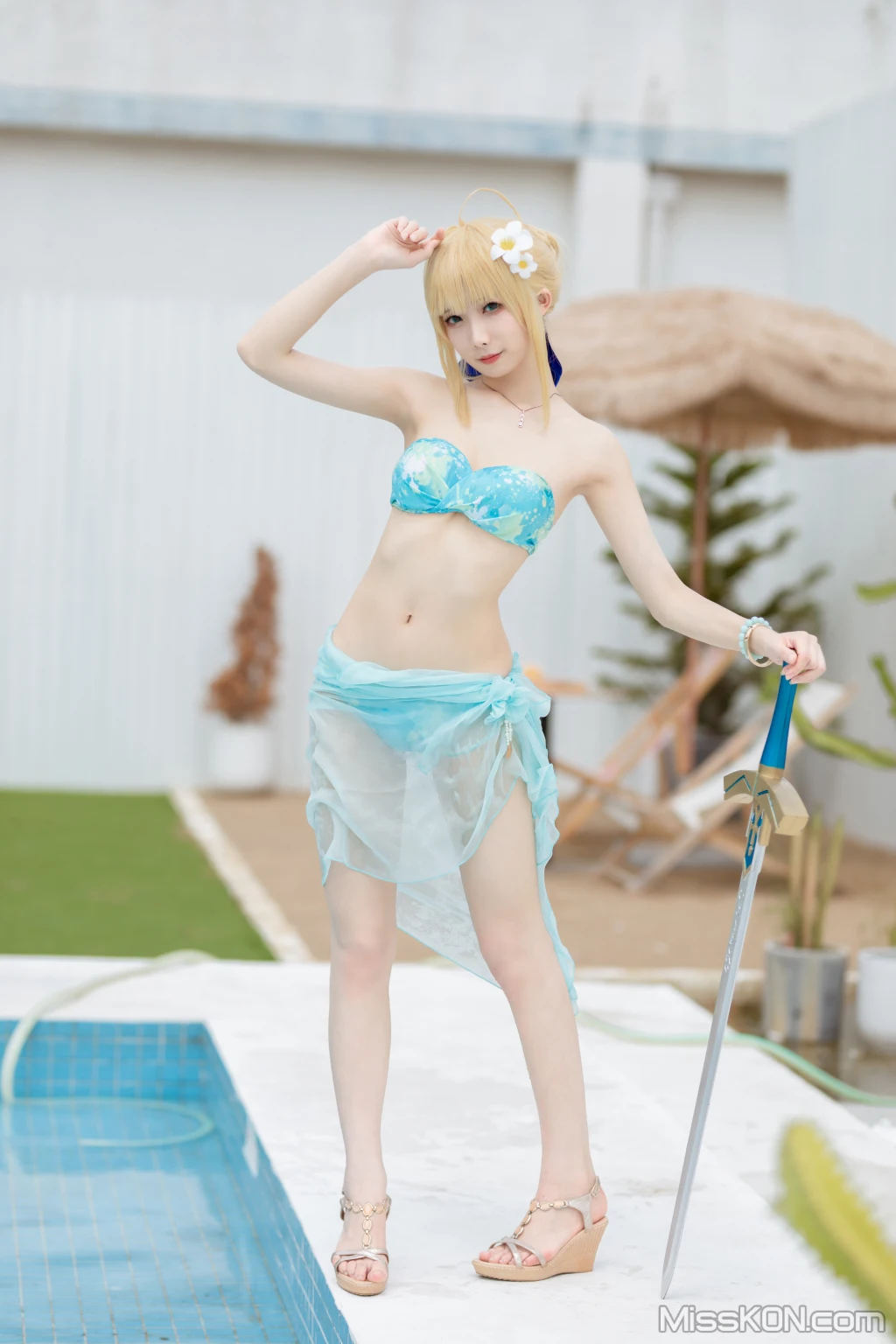 Coser@封疆疆v_ saber水着