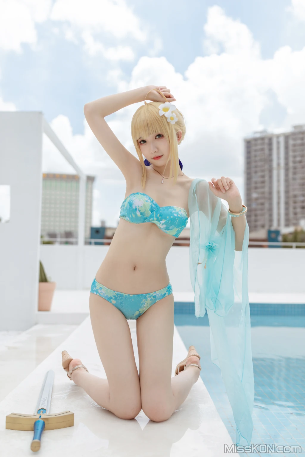 Coser@封疆疆v_ saber水着