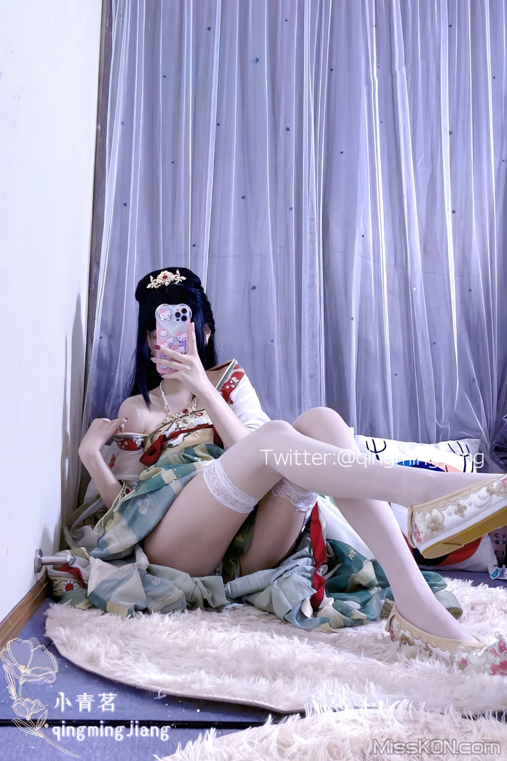 Coser@小青茗_ 唯美唐装古风下的美妙胴体