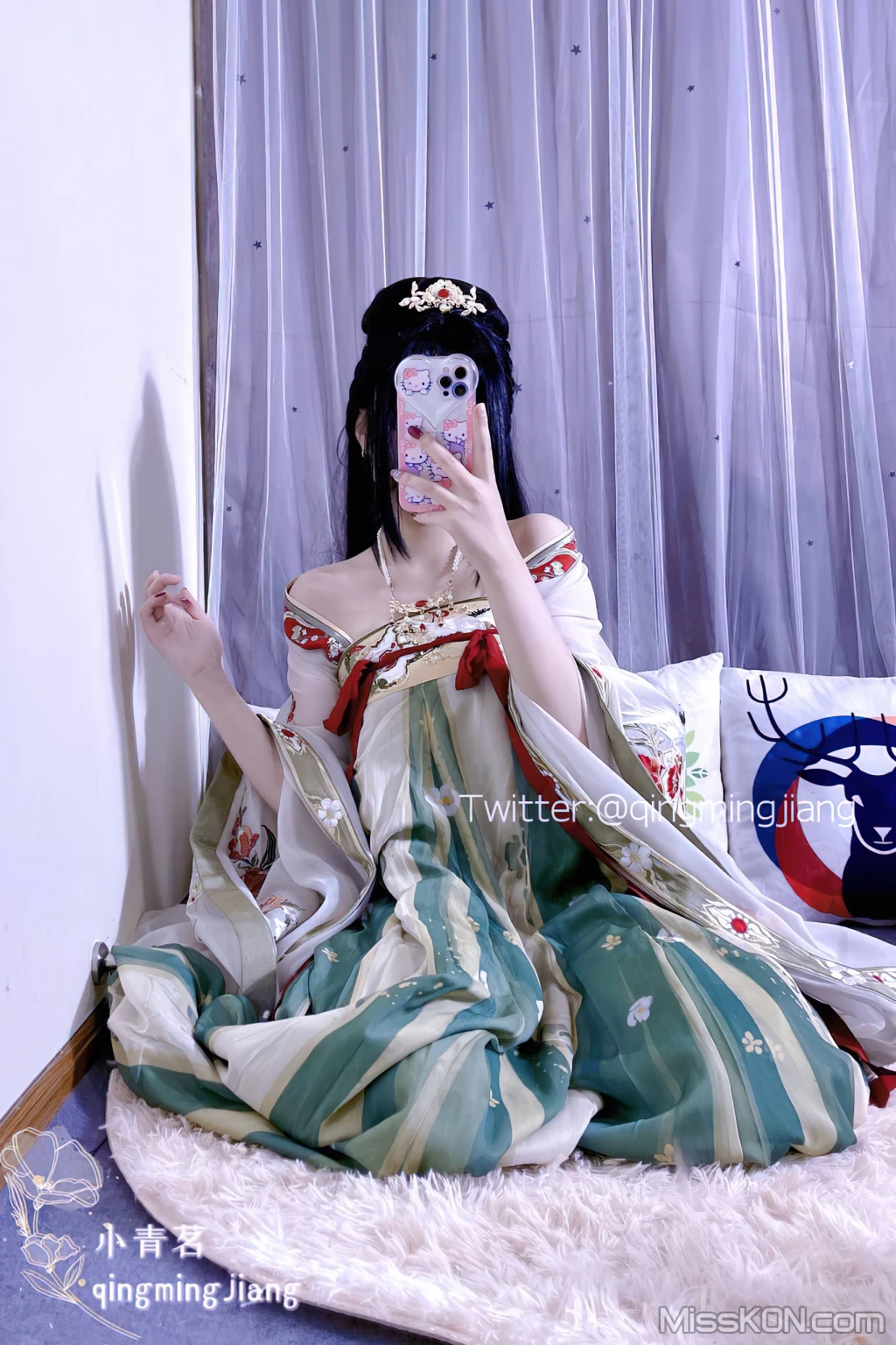 Coser@小青茗_ 唯美唐装古风下的美妙胴体