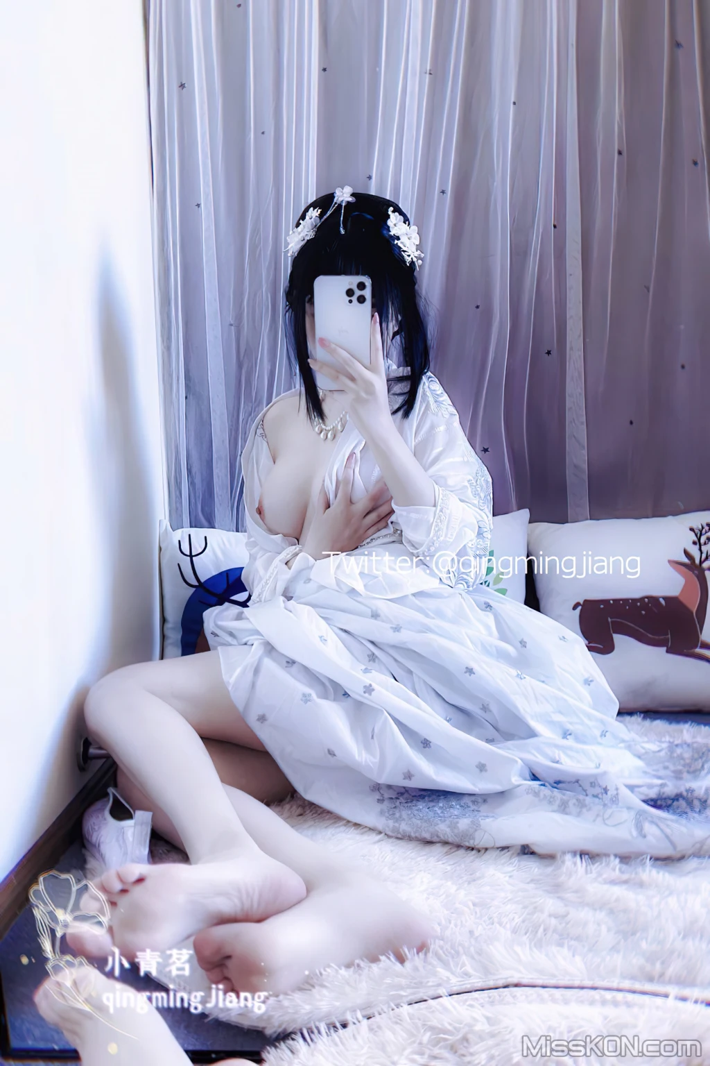 Coser@小青茗_ 唯美唐装古风下的美妙胴体