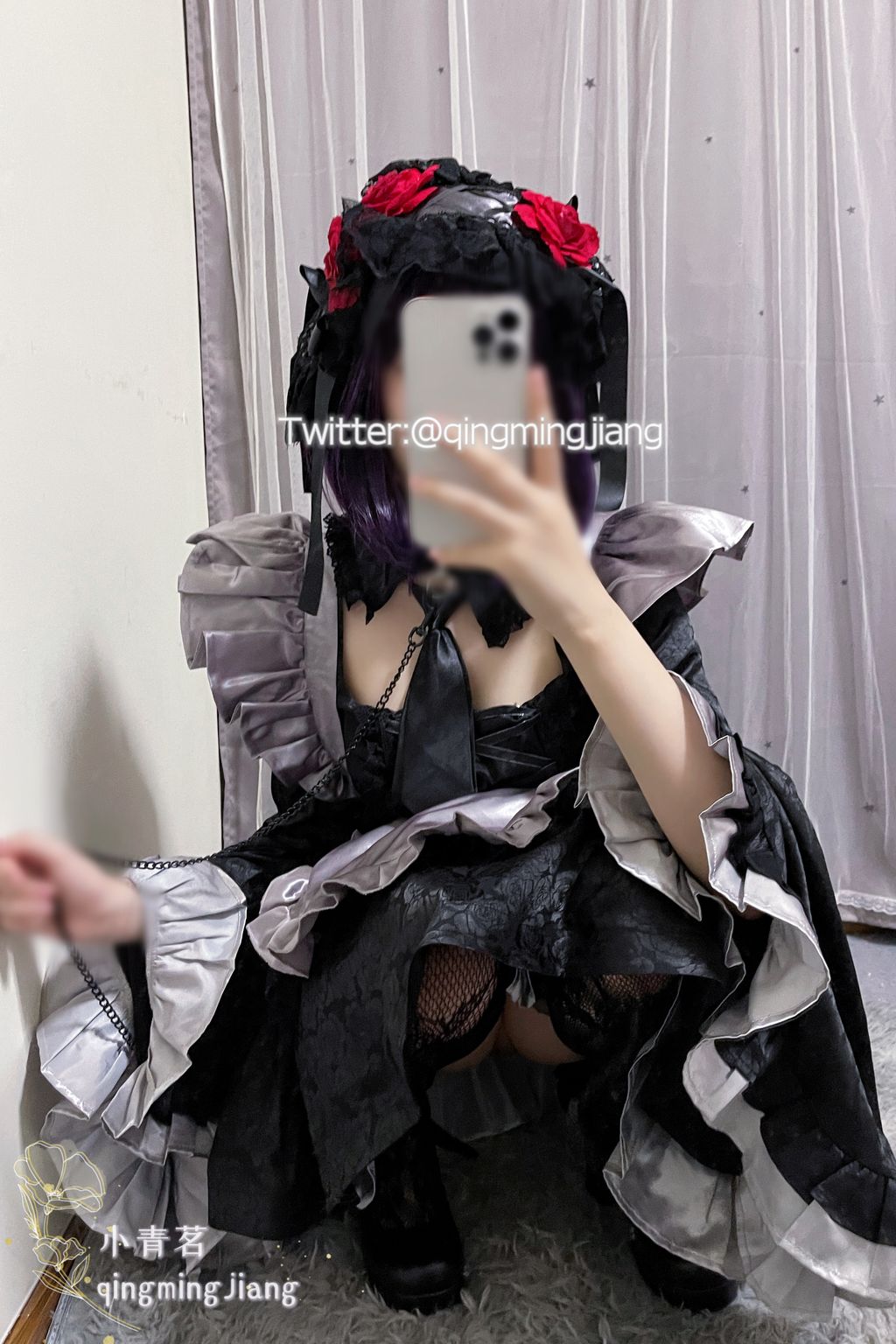 Coser@小青茗_ 黑丝喷血诱惑