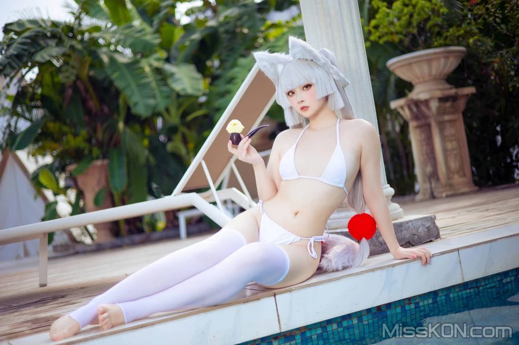 Coser@屿鱼_ 兽耳白毛狐狸