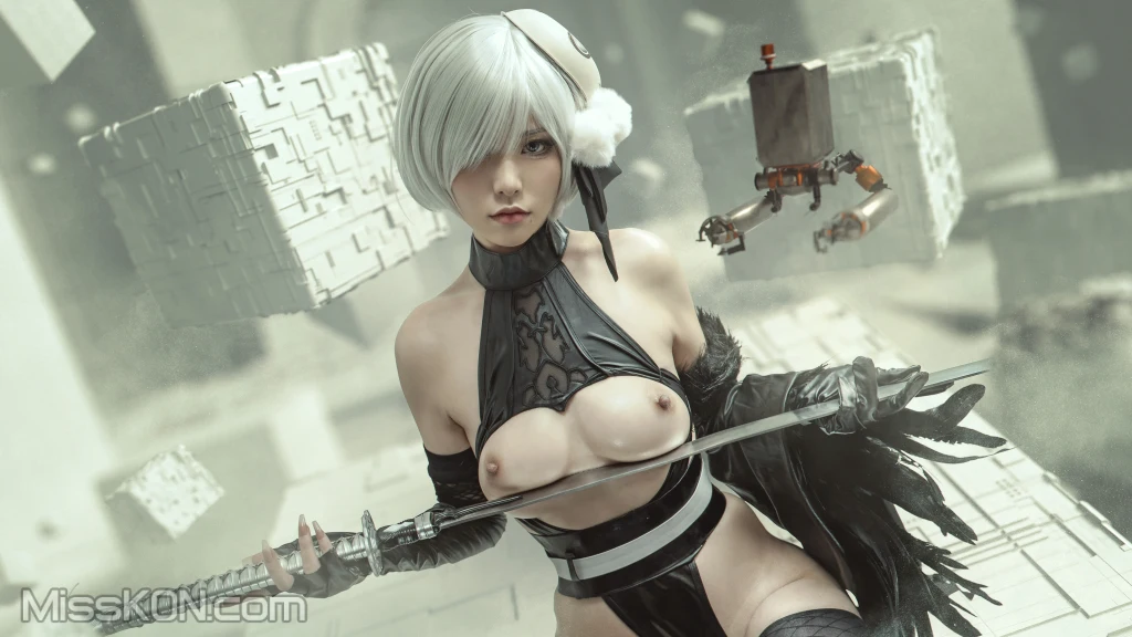 Coser@爆机少女喵小吉 (Nekokoyoshi)_ Nier 2B