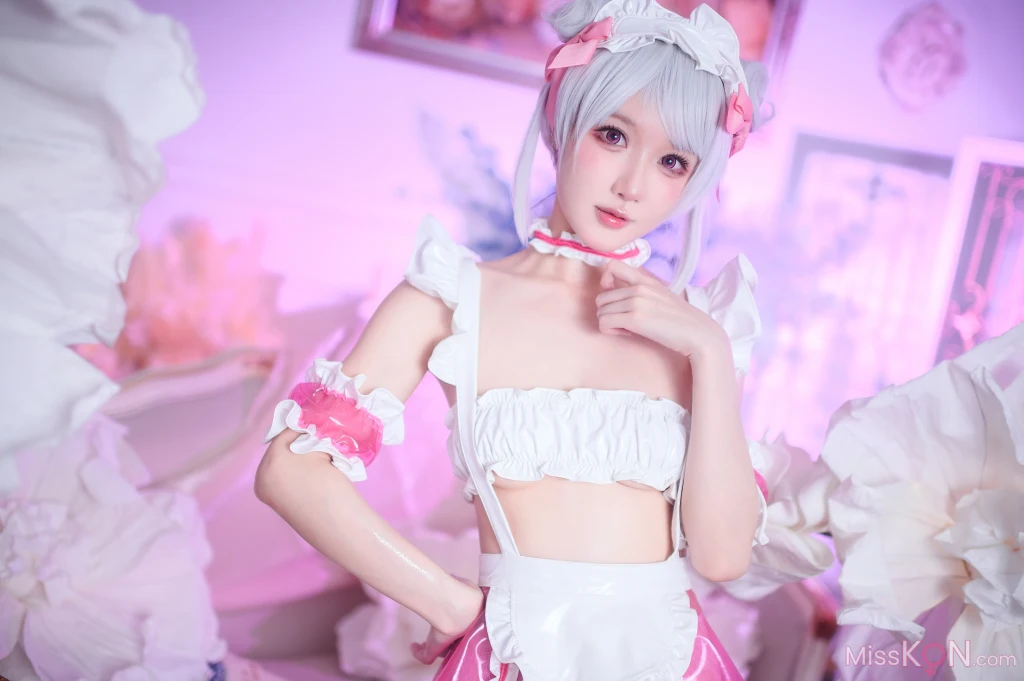 Coser@阿包也是兔娘_ 七夕粉粉女仆