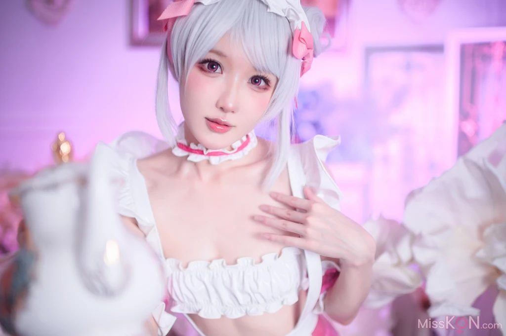 Coser@阿包也是兔娘_ 七夕粉粉女仆