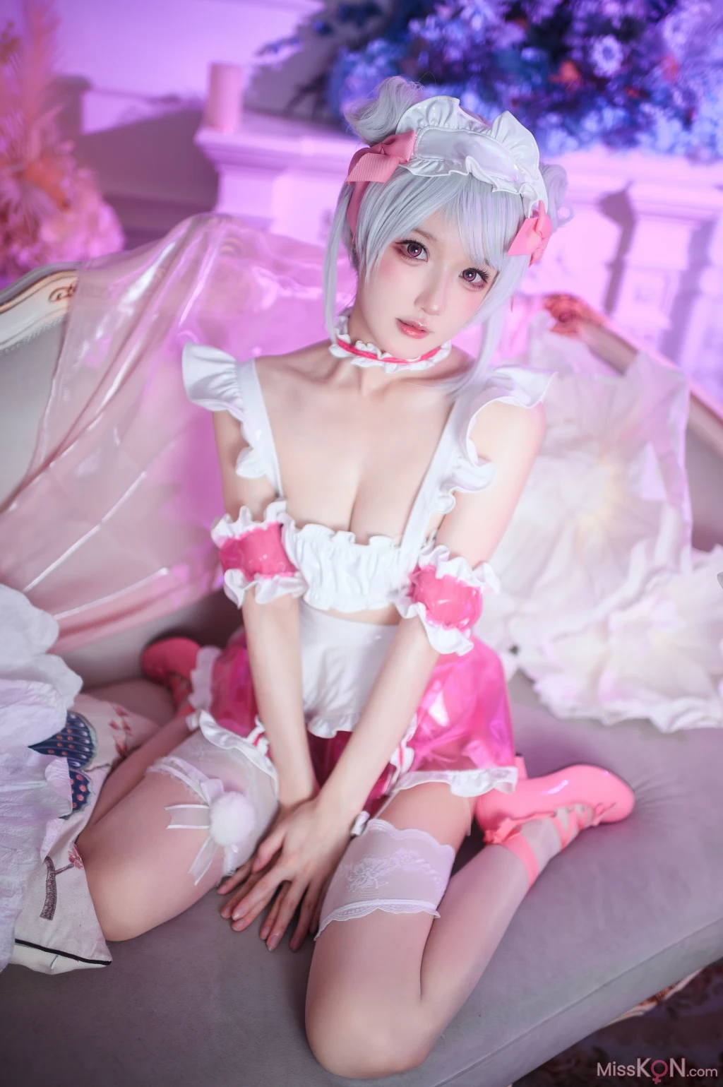 Coser@阿包也是兔娘_ 七夕粉粉女仆