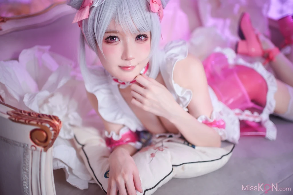 Coser@阿包也是兔娘_ 七夕粉粉女仆