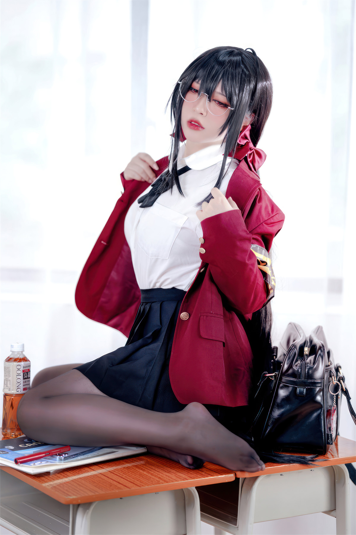 Cosplay 半半子Banbanko 大凤 风纪委员