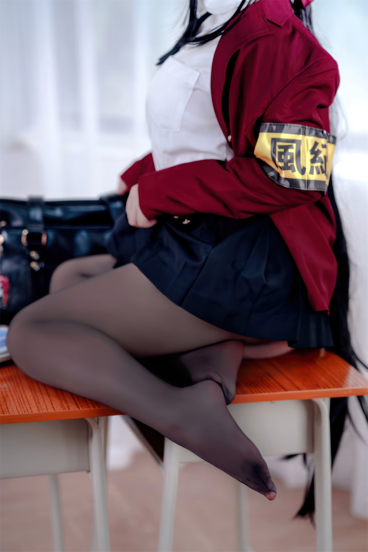 Cosplay 半半子Banbanko 大凤 风纪委员