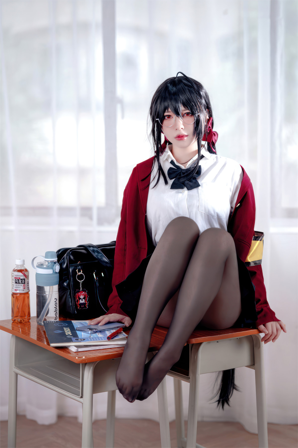 Cosplay 半半子Banbanko 大凤 风纪委员