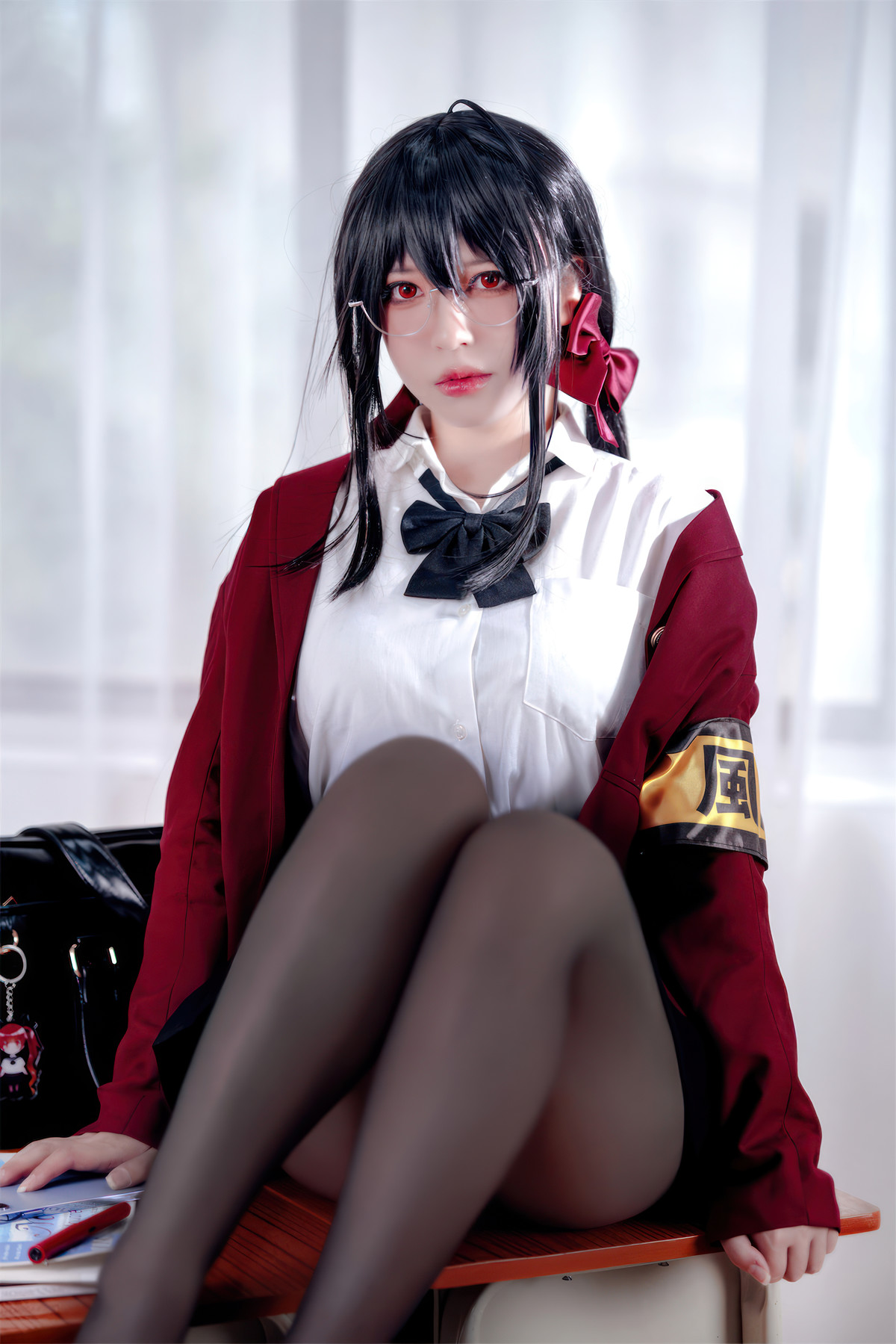 Cosplay 半半子Banbanko 大凤 风纪委员