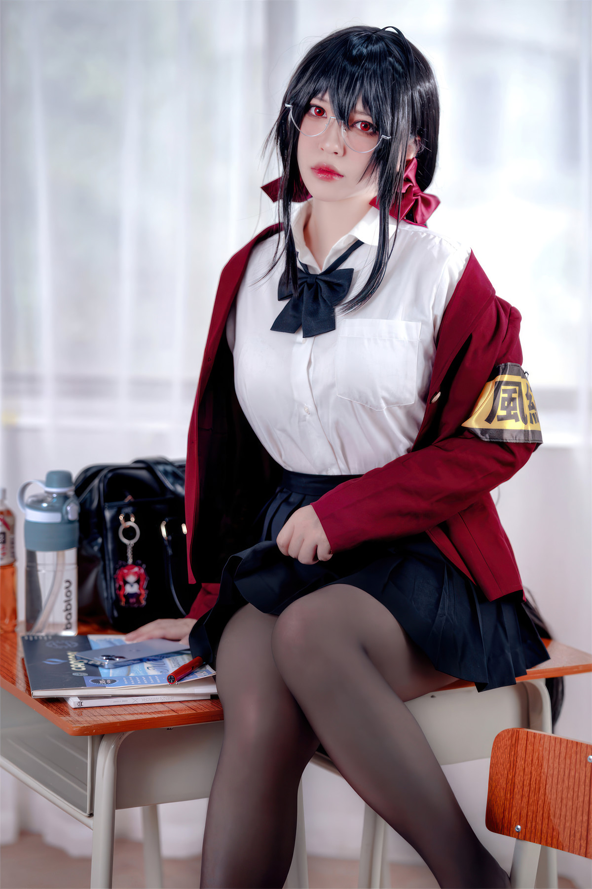 Cosplay 半半子Banbanko 大凤 风纪委员