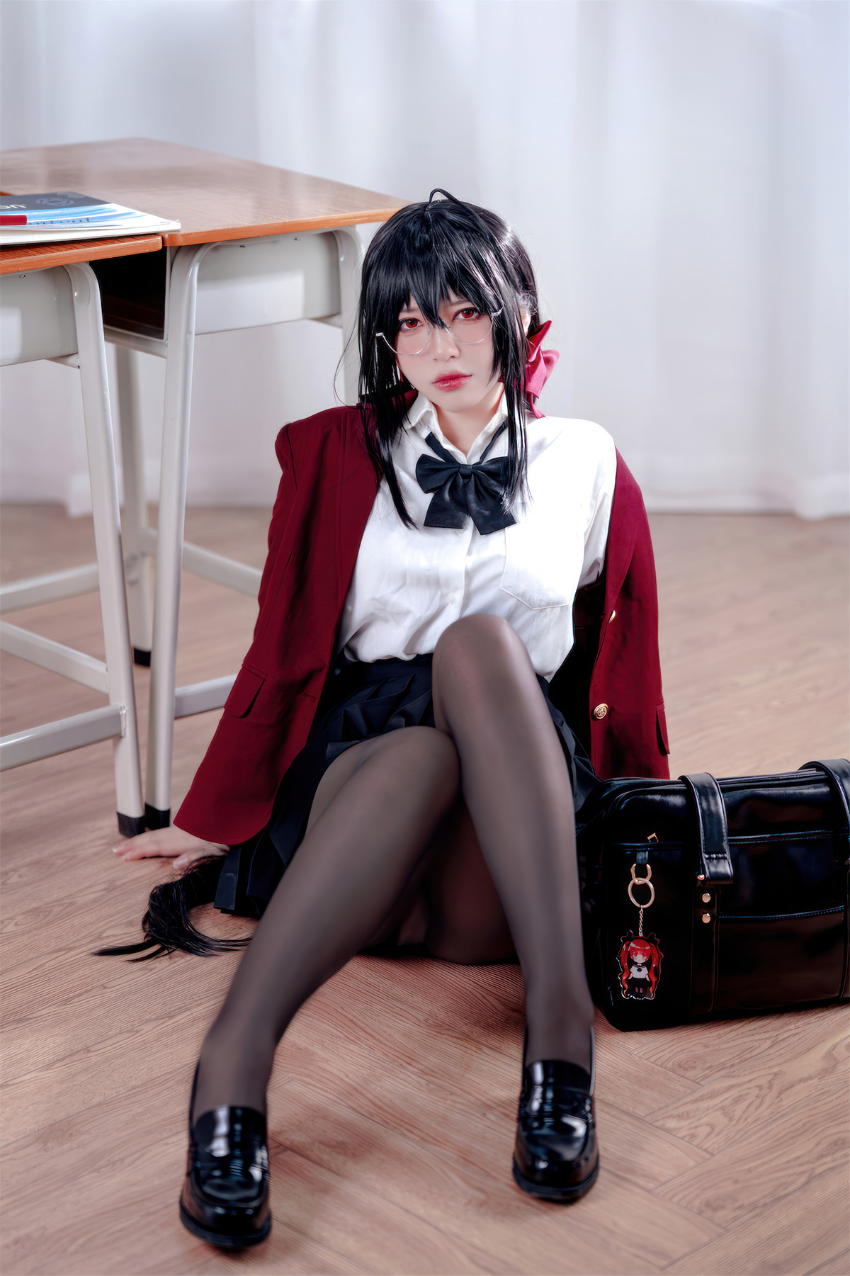 Cosplay 半半子Banbanko 大凤 风纪委员