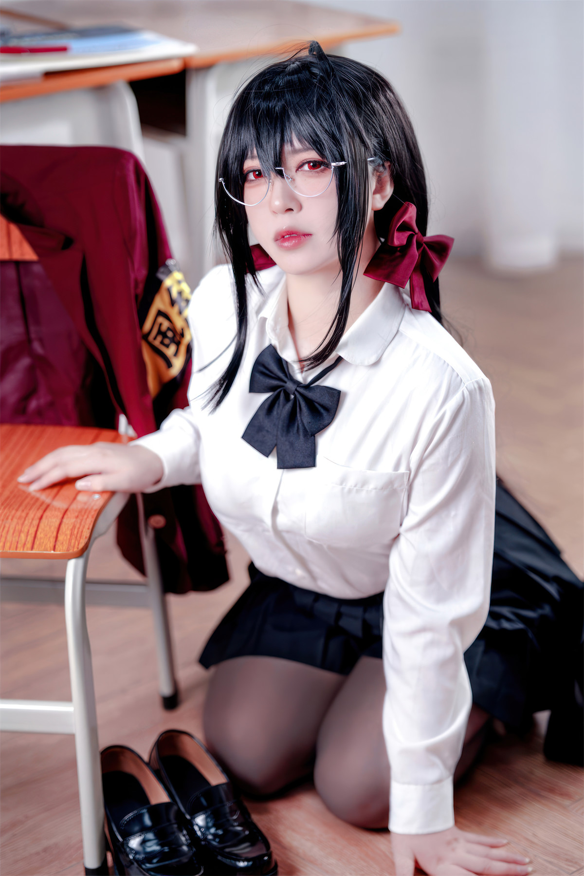 Cosplay 半半子Banbanko 大凤 风纪委员