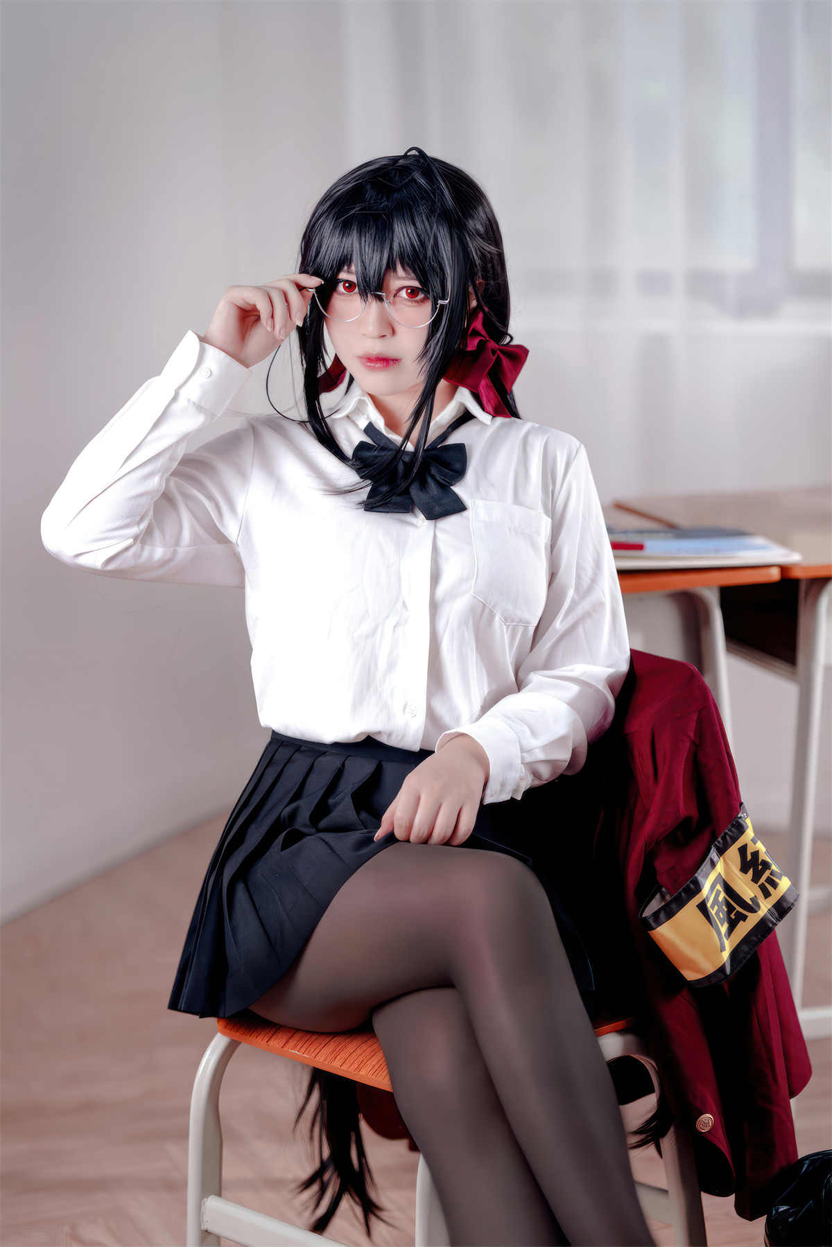 Cosplay 半半子Banbanko 大凤 风纪委员