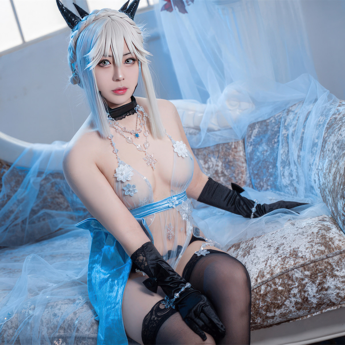 Cosplay 虎森森 黑枪呆 皇室糖霜