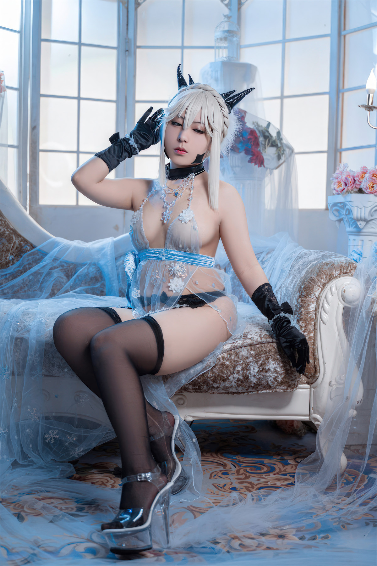 Cosplay 虎森森 黑枪呆 皇室糖霜