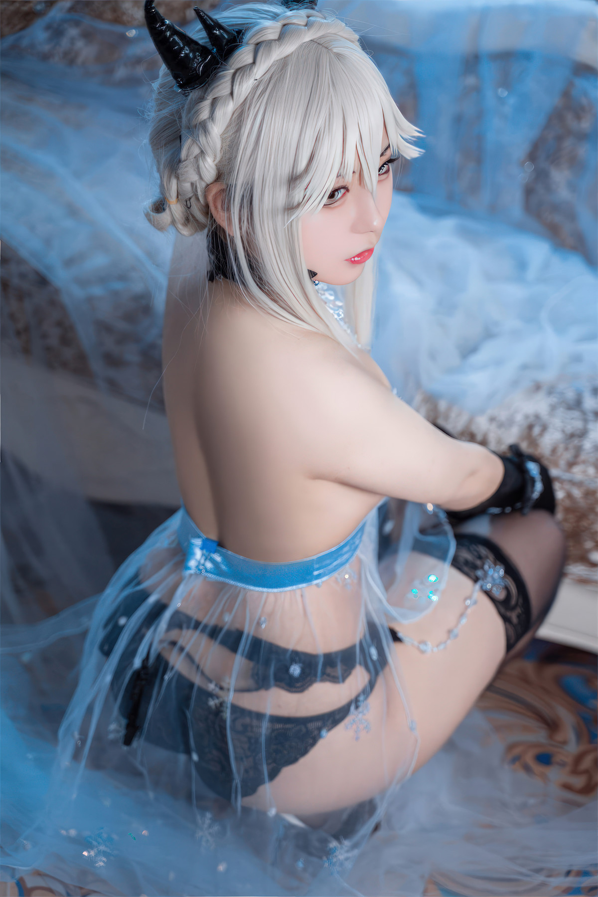 Cosplay 虎森森 黑枪呆 皇室糖霜