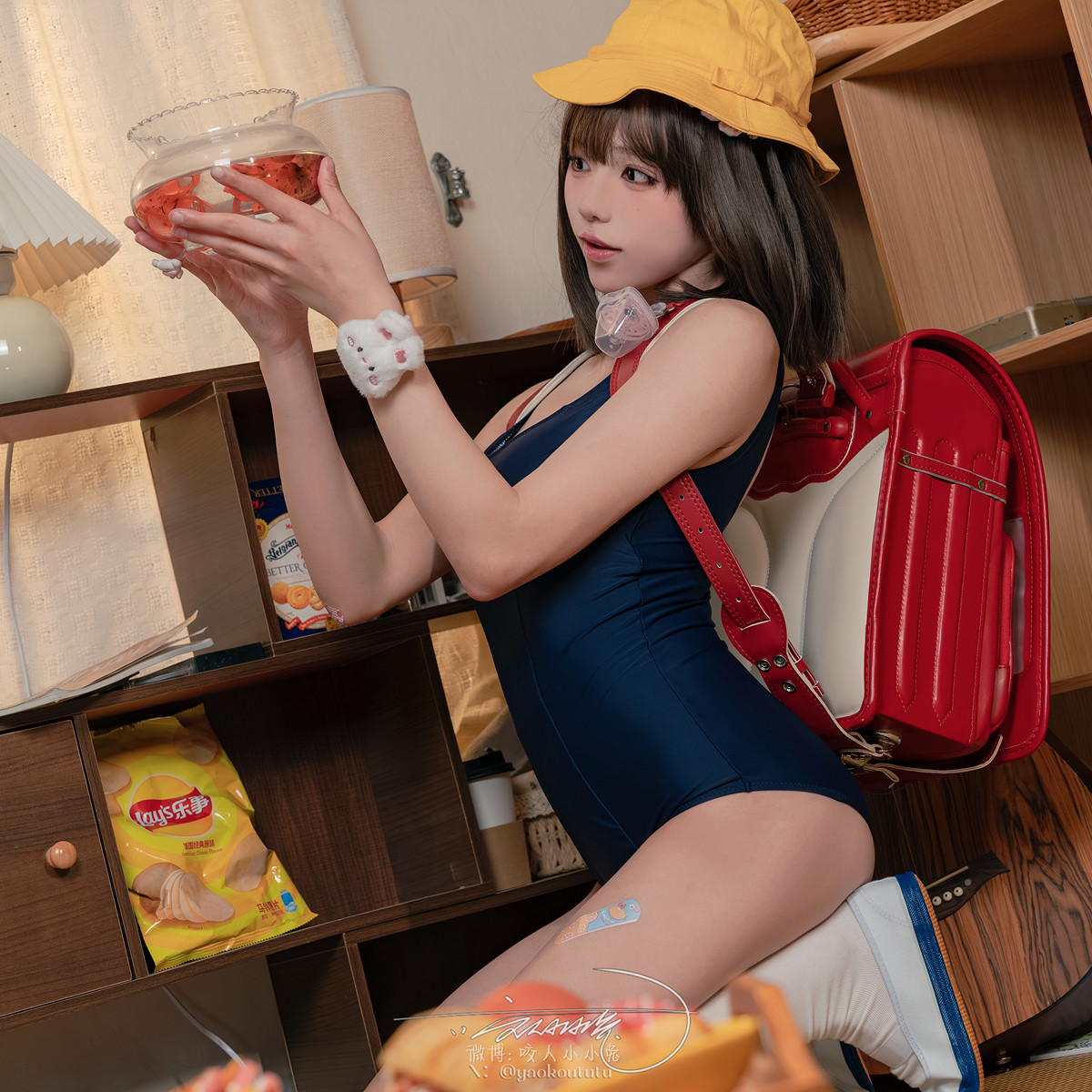 Cosplay 黏黏团子兔 奶嘴死库水