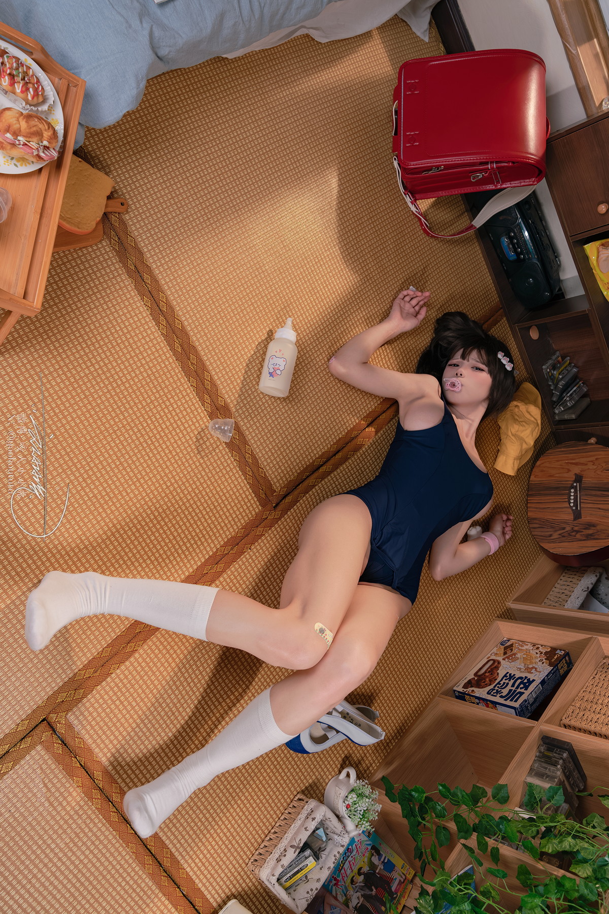 Cosplay 黏黏团子兔 奶嘴死库水