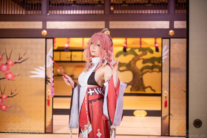 Coser@Atsuki (あつき)_ Genshin Impact Yae Miko & Kujou Sara