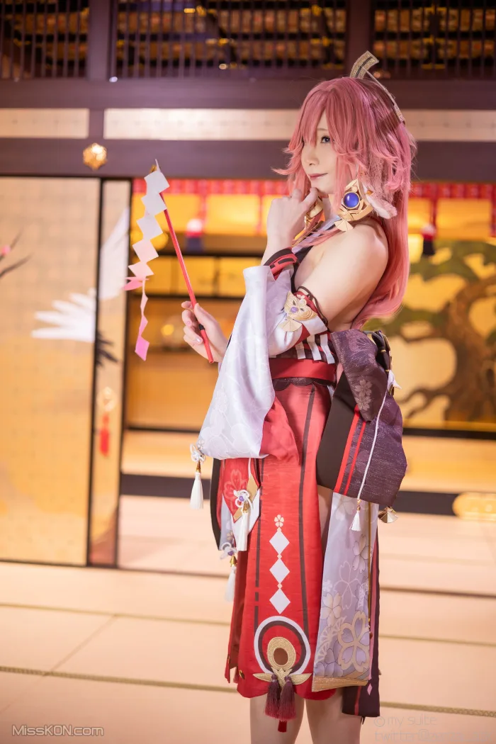 Coser@Atsuki (あつき)_ Genshin Impact Yae Miko & Kujou Sara