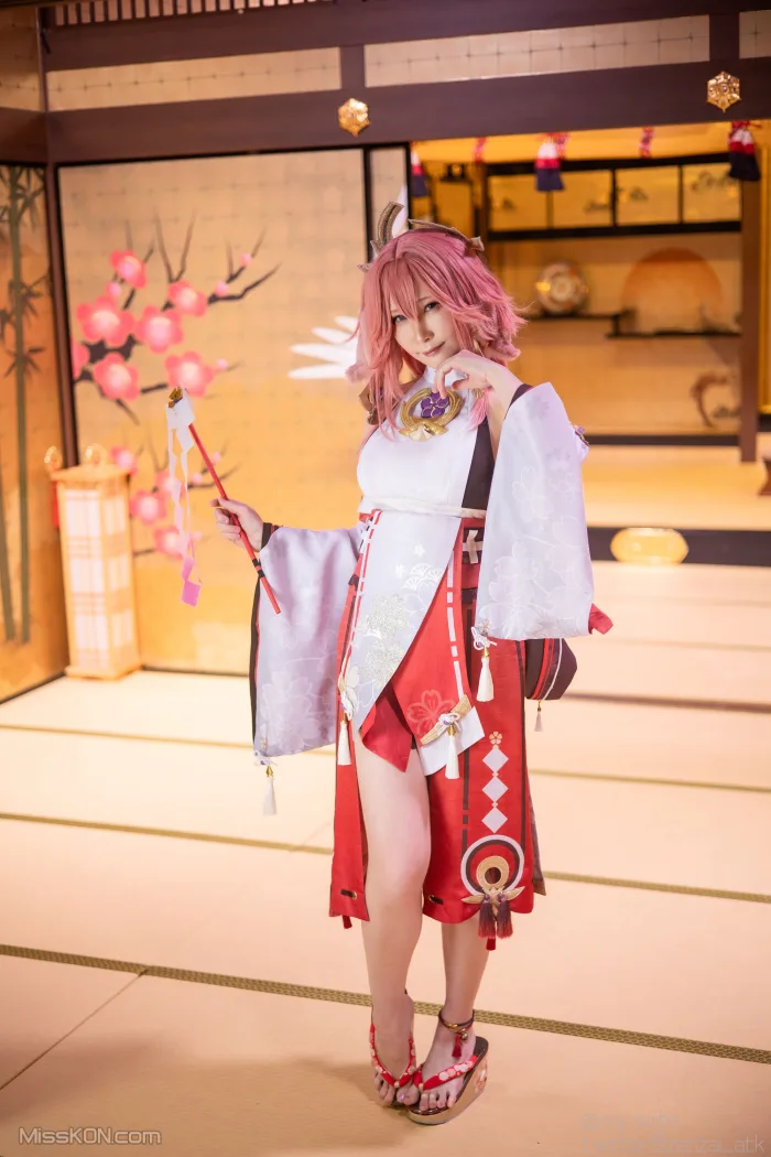 Coser@Atsuki (あつき)_ Genshin Impact Yae Miko & Kujou Sara