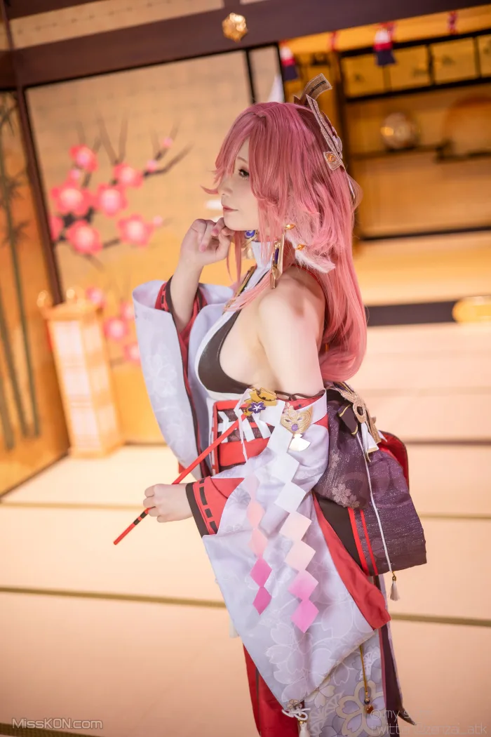 Coser@Atsuki (あつき)_ Genshin Impact Yae Miko & Kujou Sara