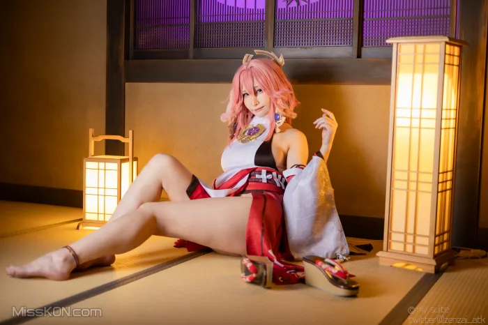 Coser@Atsuki (あつき)_ Genshin Impact Yae Miko & Kujou Sara