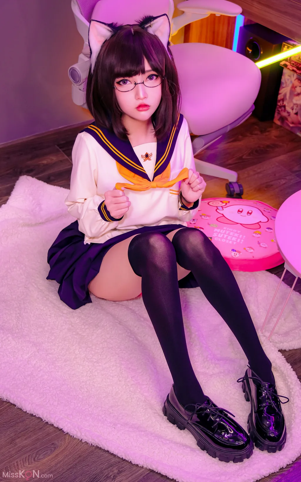 Coser@Potato Godzilla_ OC – Tatami neko-chan in Seifuku