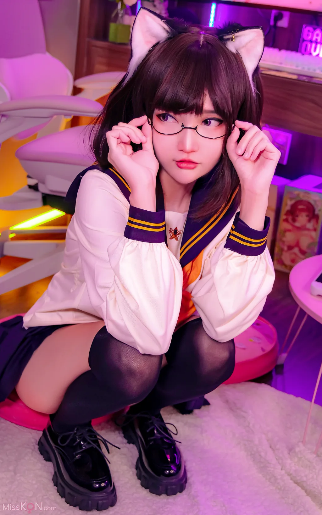 Coser@Potato Godzilla_ OC – Tatami neko-chan in Seifuku