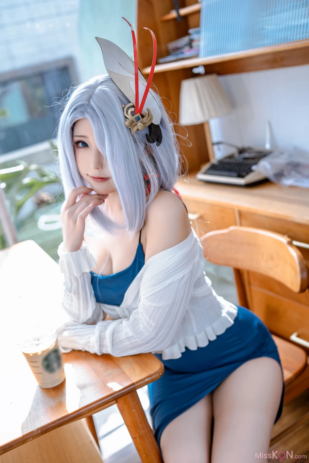 Coser@Quan冉有点饿_ 原神 申鹤 同人礼服