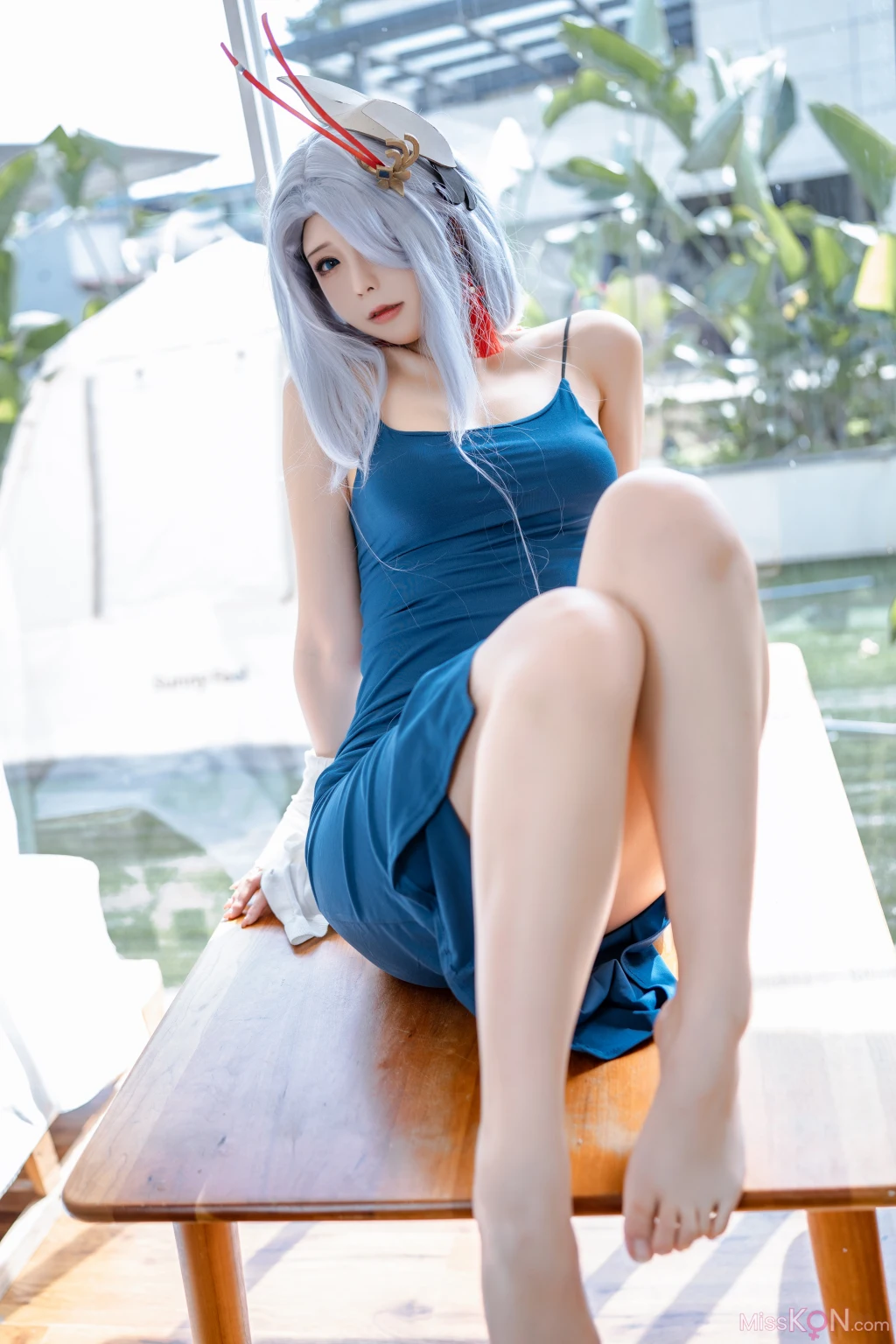 Coser@Quan冉有点饿_ 原神 申鹤 同人礼服