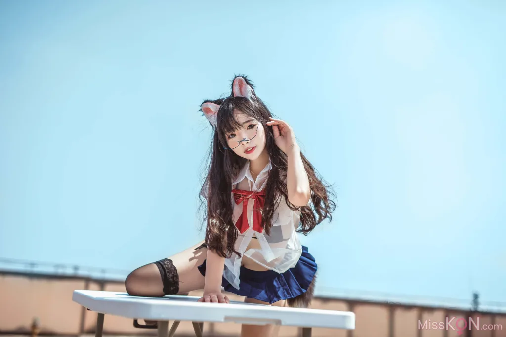 Coser@yuuhui玉汇_ 天台猫猫 黑犬机器人女友