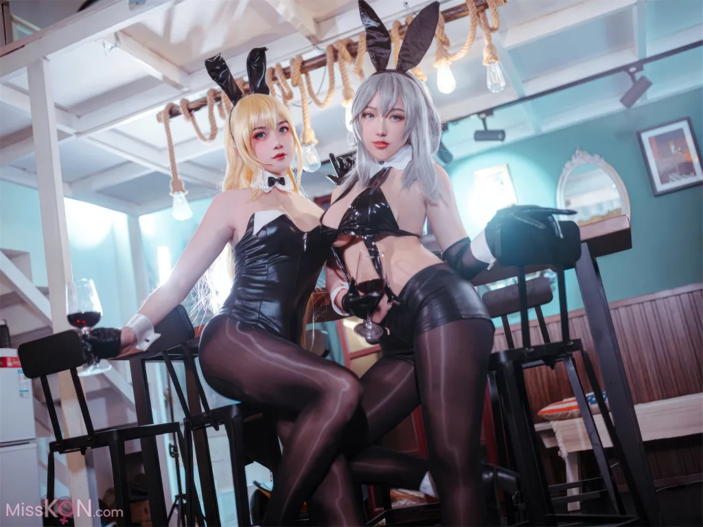 Coser@刺青Poi & 隼隼子_ 碧蓝航线 北卡罗来纳+华盛顿 兔女郎