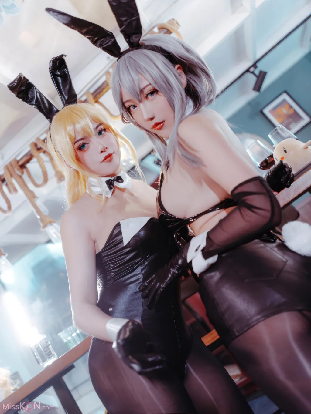 Coser@刺青Poi & 隼隼子_ 碧蓝航线 北卡罗来纳+华盛顿 兔女郎