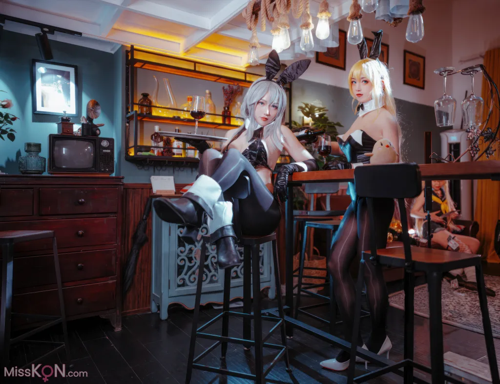 Coser@刺青Poi & 隼隼子_ 碧蓝航线 北卡罗来纳+华盛顿 兔女郎