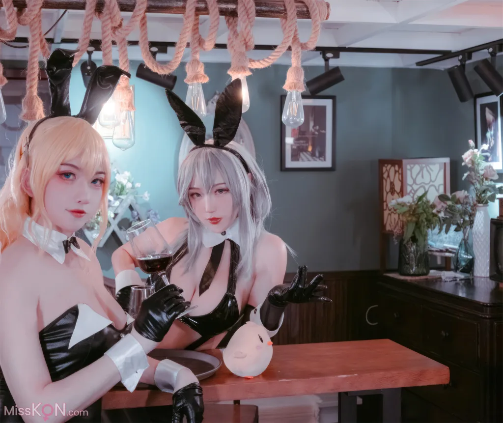 Coser@刺青Poi & 隼隼子_ 碧蓝航线 北卡罗来纳+华盛顿 兔女郎