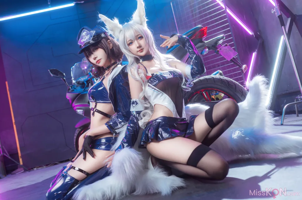 Coser@喜欢爱理吗 & 艾西aiwest_ 碧蓝航线 巴尔的摩&信浓 赛车女郎