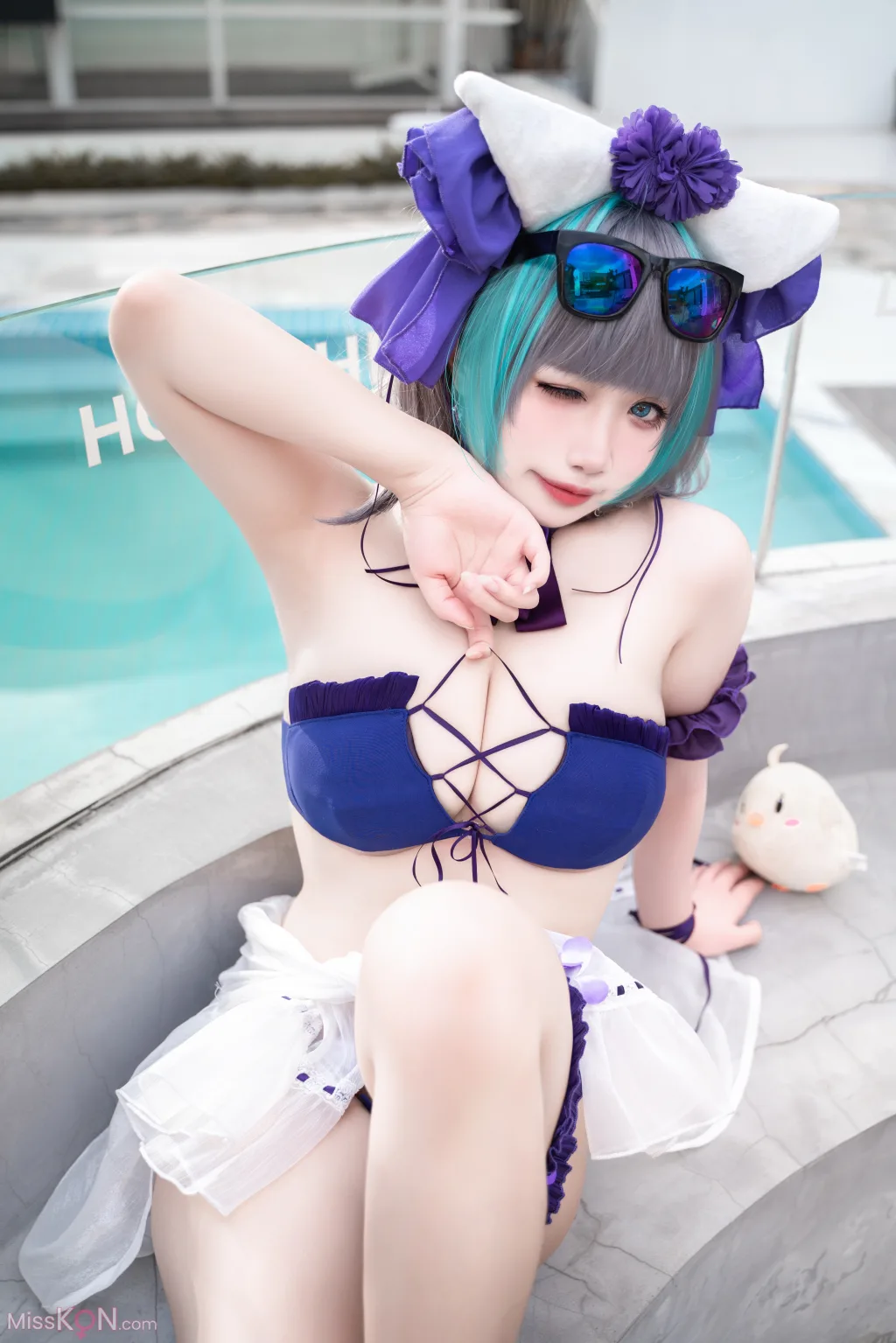 Coser@贞子蜜桃_ 碧蓝航线 柴郡泳装