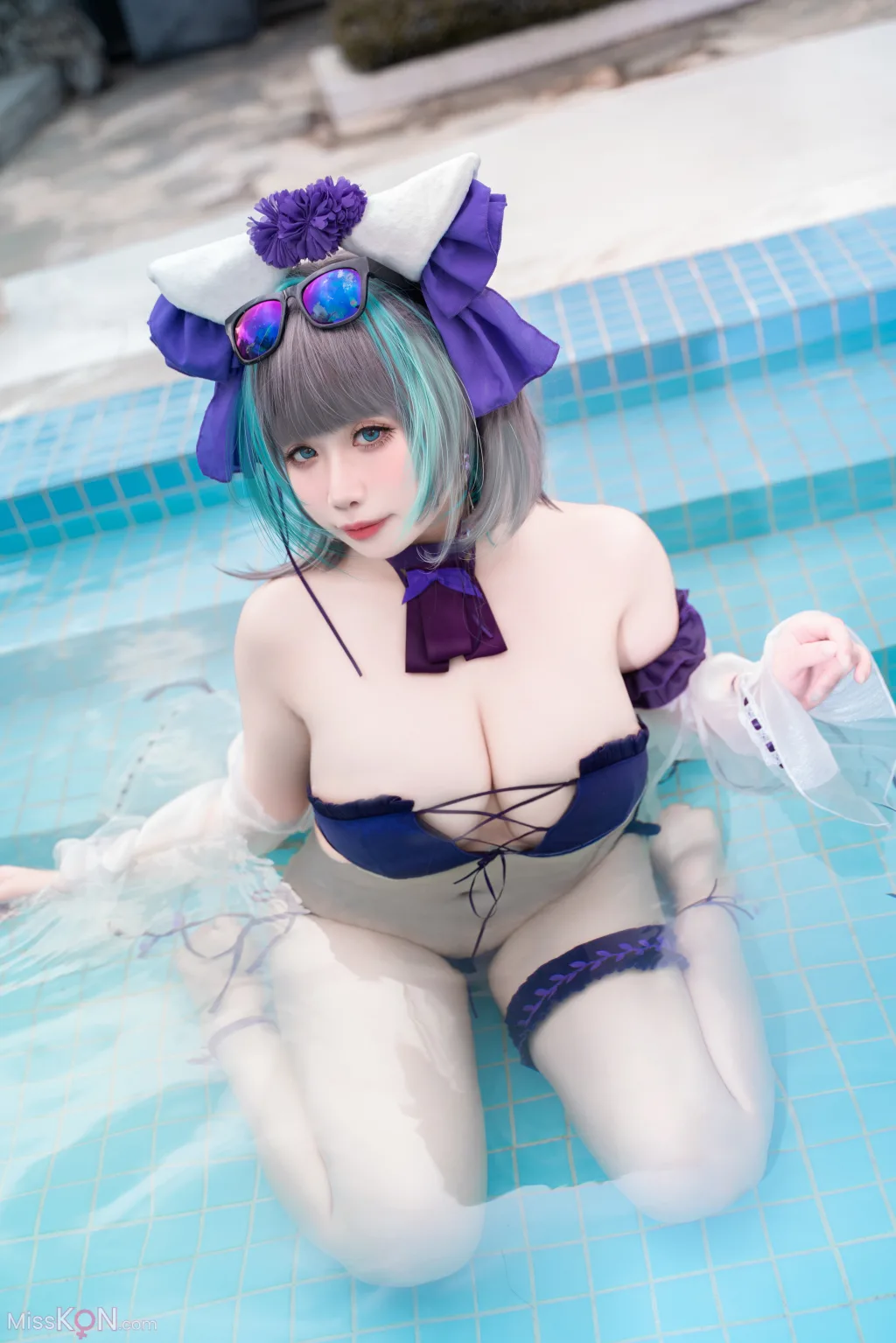 Coser@贞子蜜桃_ 碧蓝航线 柴郡泳装