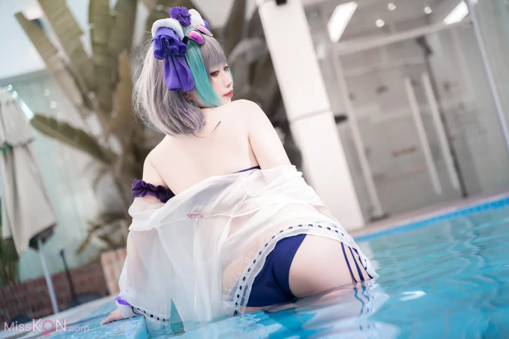 Coser@贞子蜜桃_ 碧蓝航线 柴郡泳装