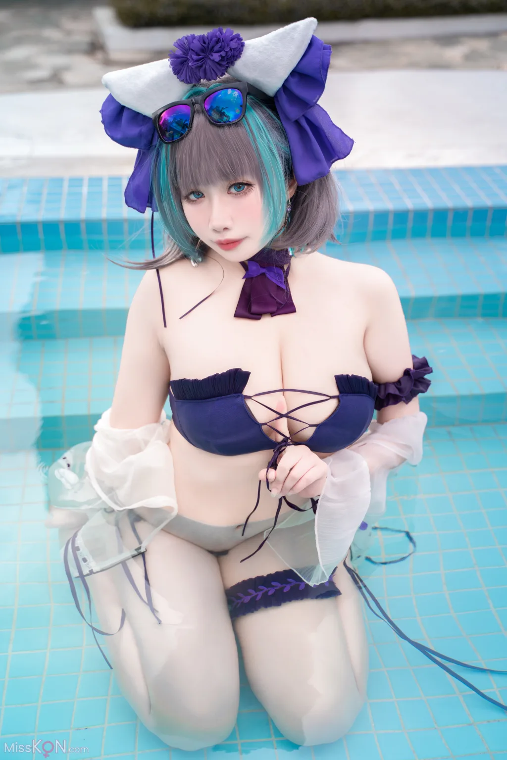 Coser@贞子蜜桃_ 碧蓝航线 柴郡泳装