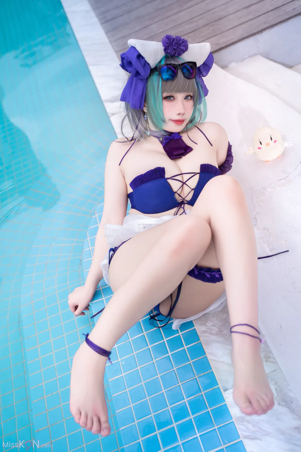 Coser@贞子蜜桃_ 碧蓝航线 柴郡泳装